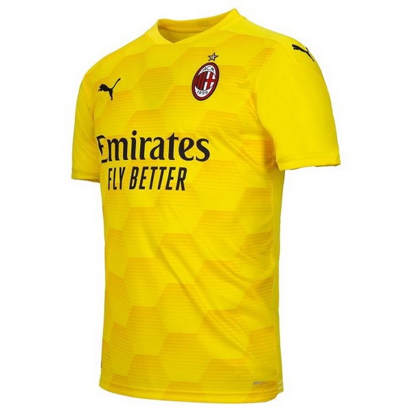 Camiseta AC Milan Replica Tercera Ropa Portero 2020/21 Amarillo